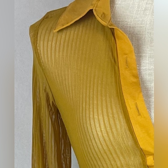 Cabo Casual Slim Fit See Through Cut-Out Long Sleeves Coverup Midi Dress. - Picture 10 of 11